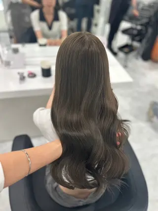 セミロング カラー 渋谷人気1位✨カラー 縮毛、髪質改善のヘアスタイル