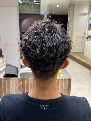 ショート パーマ メンズ 横浜/メンズ特化/ Farbe/田中颯斗のヘアスタイル