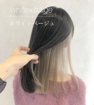 ミディアム カラー 🦋シールエクステ /韓国/リアラ🦋のヘアスタイル