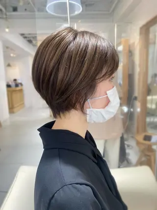 ショート カラー 安永 涼のヘアスタイル