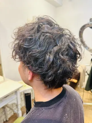 パーマ メンズ BANDE 水崎 悟のヘアスタイル