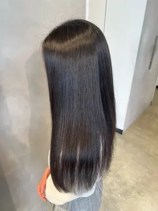 ロング パーマ 【髪質改善/縮毛矯正 /カラー】ホサカのヘアスタイル