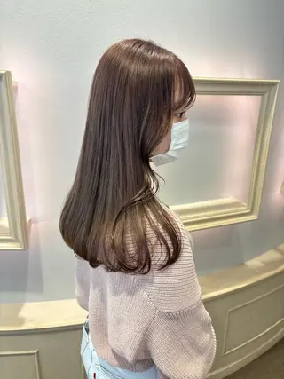 セミロング カラー サソウ ユリエ🥥のヘアスタイル