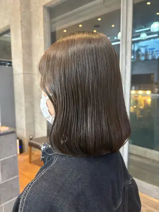 ミディアム カラー パーマ ヘアアレンジ 押切 響 のヘアスタイル