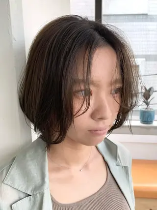 ミディアム 🌿似合わせ透明感 カラー松本朋幸🌿のヘアスタイル