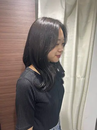 セミロング 🧡縮毛矯正🧡 伊藤はるかのヘアスタイル