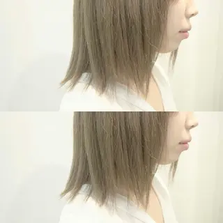 カラー クニモトハルナ ボブ/柔らかカラーのヘアスタイル