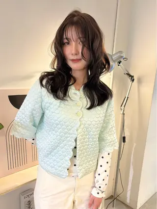 カラー rinka/暖色 ボブカットモデルのヘアスタイル