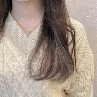 セミロング カラー ヘアアレンジ マツエク・マツパ アイブロウ 透明感カラー🫧ヘア セット🫧松本菜月の眉毛・アイブロウイメージ