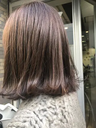 ミディアム カラー pep natsumiのヘアスタイル