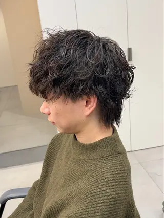 パーマ メンズ Ore🫧タナカマヤ /柔らかい質感カラーのヘアスタイル