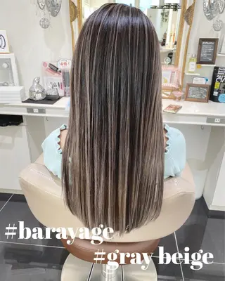 ロング カラー 山崎俊輔/髪質改善 /バレイヤージュのヘアスタイル