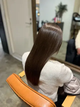 ロング カラー パーソナル診断 髪質改善TRのヘアスタイル