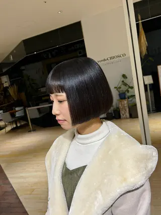 ショート マンツーマン 縮毛矯正/マユコのヘアスタイル