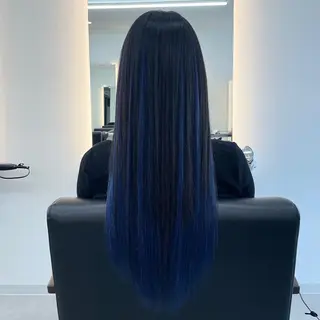 ロング カラー RIENS xreaのヘアスタイル