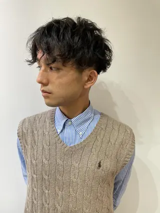 パーマ メンズ メンズカット クドウユウキのヘアスタイル