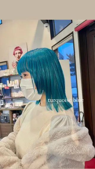 ミディアム カラー コレットヘアー 田中アヤノのヘアスタイル