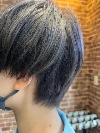 ショート カラー パーマ ヘアアレンジ メンズ キッズ ネイル マツエク・マツパ アイブロウ 久木原 ゆりのヘアスタイル