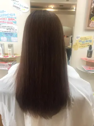 セミロング 縮毛矯正モデル募集中 美容室HATSUのヘアスタイル