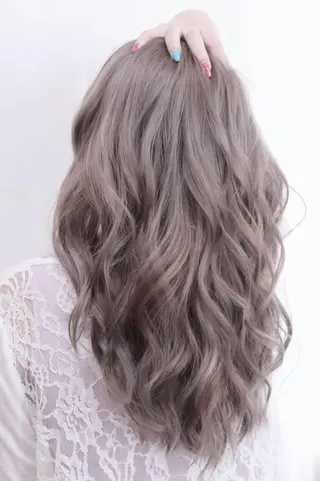 ロング カラー チビ編み込みエクステ シールEXどぅ〜すのヘアスタイル