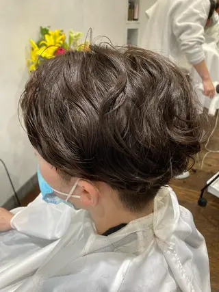パーマ メンズ 加藤 泰地のヘアスタイル