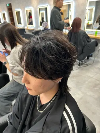 ミディアム カラー パーマ メンズ メンズ特化 👑YUTAのヘアスタイル