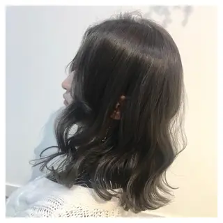 ミディアム カラー 極艶透明感カラー🐰 髪質改善/出雲つぐみのヘアスタイル