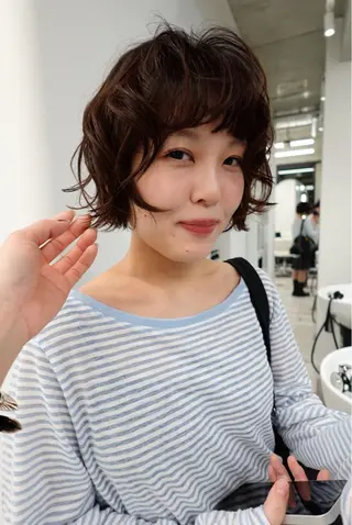 ショート パーマ ボブパーマ無料 /yuukiのヘアスタイル