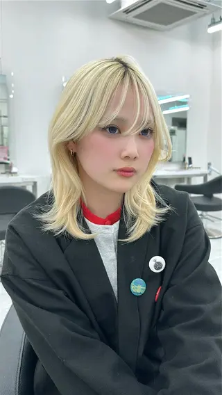 ロング カラー 海外girl/ハイト ーン/riko🫧のヘアスタイル