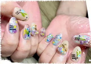 ミディアム NAILSALON 🍔Timna🍟のネイルデザイン