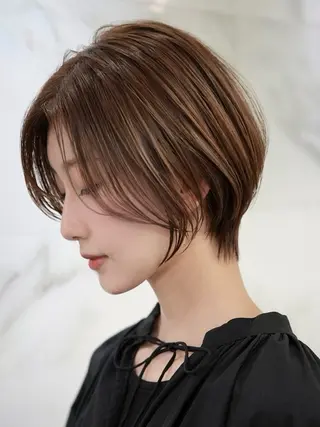 ショート カラー 髪質改善カラー ショートボブ専門のヘアスタイル