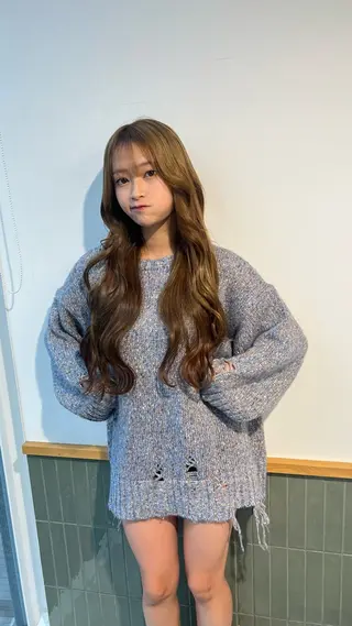 ロング カラー 赤みゼロ/透明感 カラー🌿KANTAのヘアスタイル