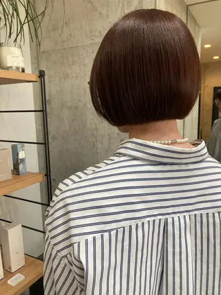ショート ✨色持ちの良い艶 カラー✨蟹江真世のヘアスタイル