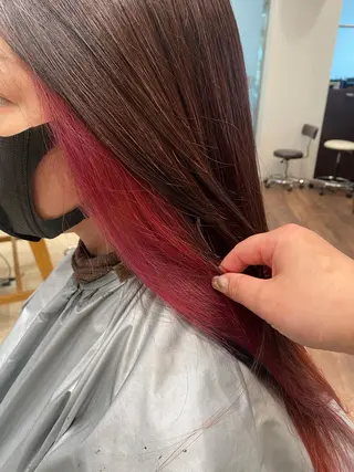 ロング カラー 大輪 日向子のヘアスタイル