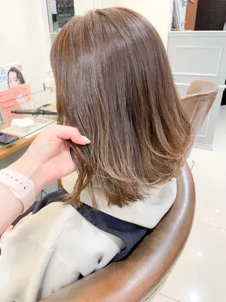ミディアム カラー ✨カラー支持No.1 🧸ワキ カナコ🧸のヘアスタイル