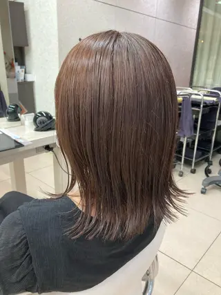 ミディアム カラー 🫧ダメージレス🫧 松下のヘアスタイル