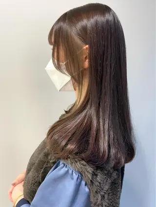 ロング カラー 山口 莉奈のヘアスタイル