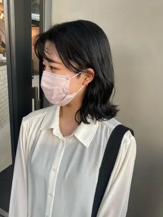 ミディアム ヒラノホナミ 🫧透ける艶髪🫧のヘアスタイル