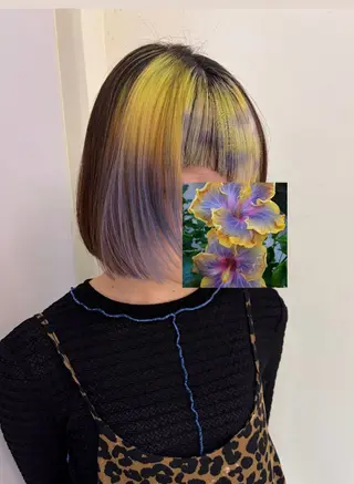 カラー ayano/浦安 /デザインカラーのヘアスタイル