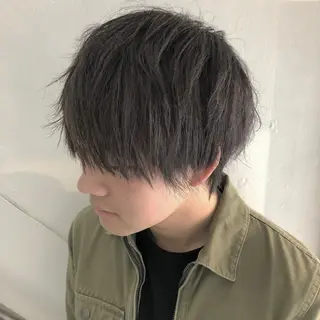 ショート カラー メンズ CLUTCH天王寺 西藤遥河のヘアスタイル