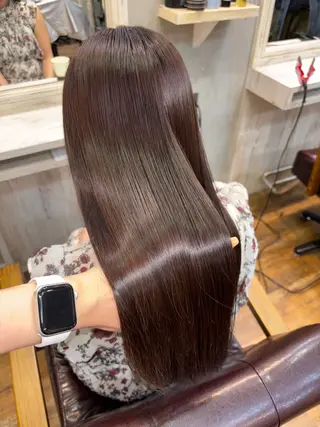 ロング カラー 💗髪質改善💗艶髪 韓国ヘア💗こころのヘアスタイル