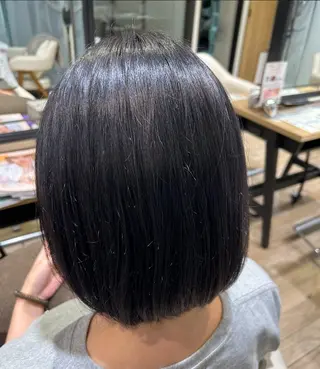 ミディアム 梅沢 優羽のヘアスタイル
