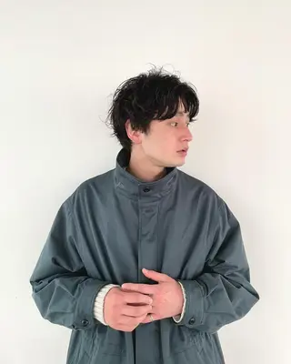 ショート パーマ メンズ 高田 翔平のヘアスタイル