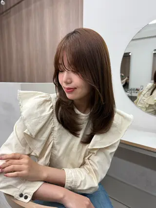 セミロング 堀尾 愛莉のヘアスタイル