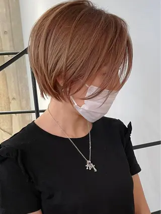 ショート カラー 横浜　店長 橋場優のヘアスタイル