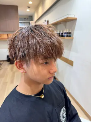 パーマ 玉木 雄也のヘアスタイル