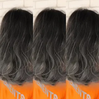 ミディアム カラー 小島 侑衣のヘアスタイル