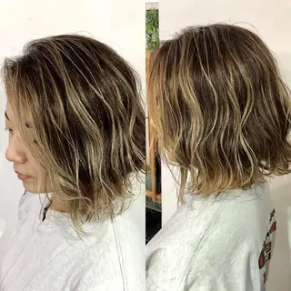 ミディアム 吉田 典弘のヘアスタイル
