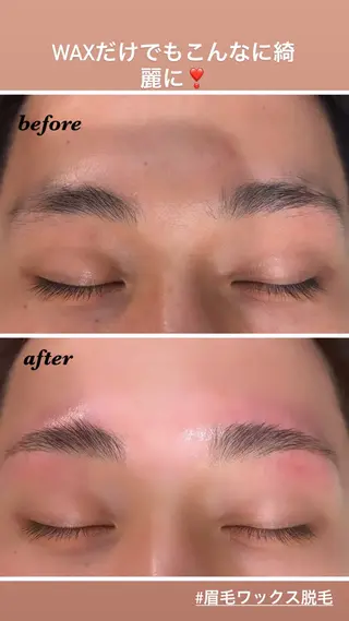 メンズ アイブロウ ハーブピーリング専門 毛穴洗浄❤️眉waxのエステ・リラクイメージ