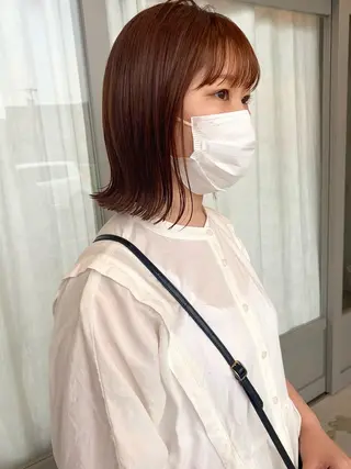 ミディアム カラー 塚原 安優のヘアスタイル